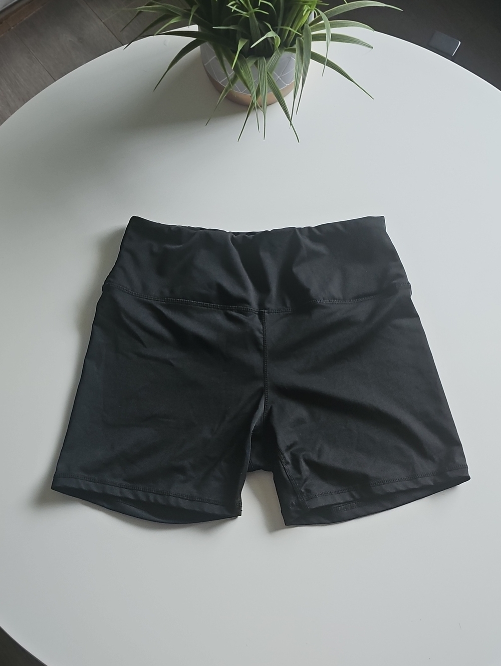 Women’s High-Waist Black Athletic Bike Shorts